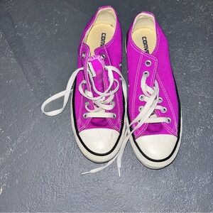 Converse Purple and White Sneakers